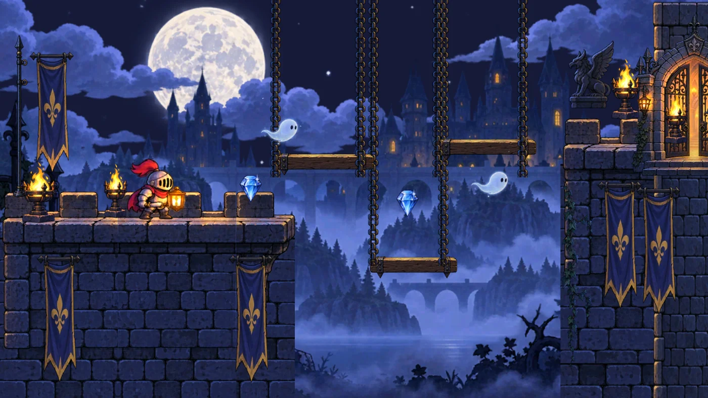 Lantern Knight — actual gameplay capture