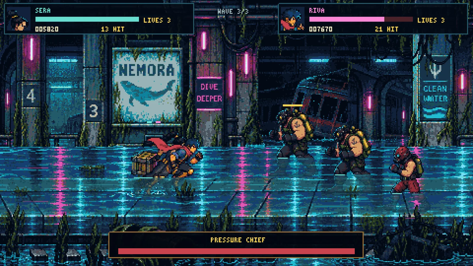 Neon Undertow — actual gameplay capture