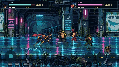 Neon Undertow — actual gameplay capture