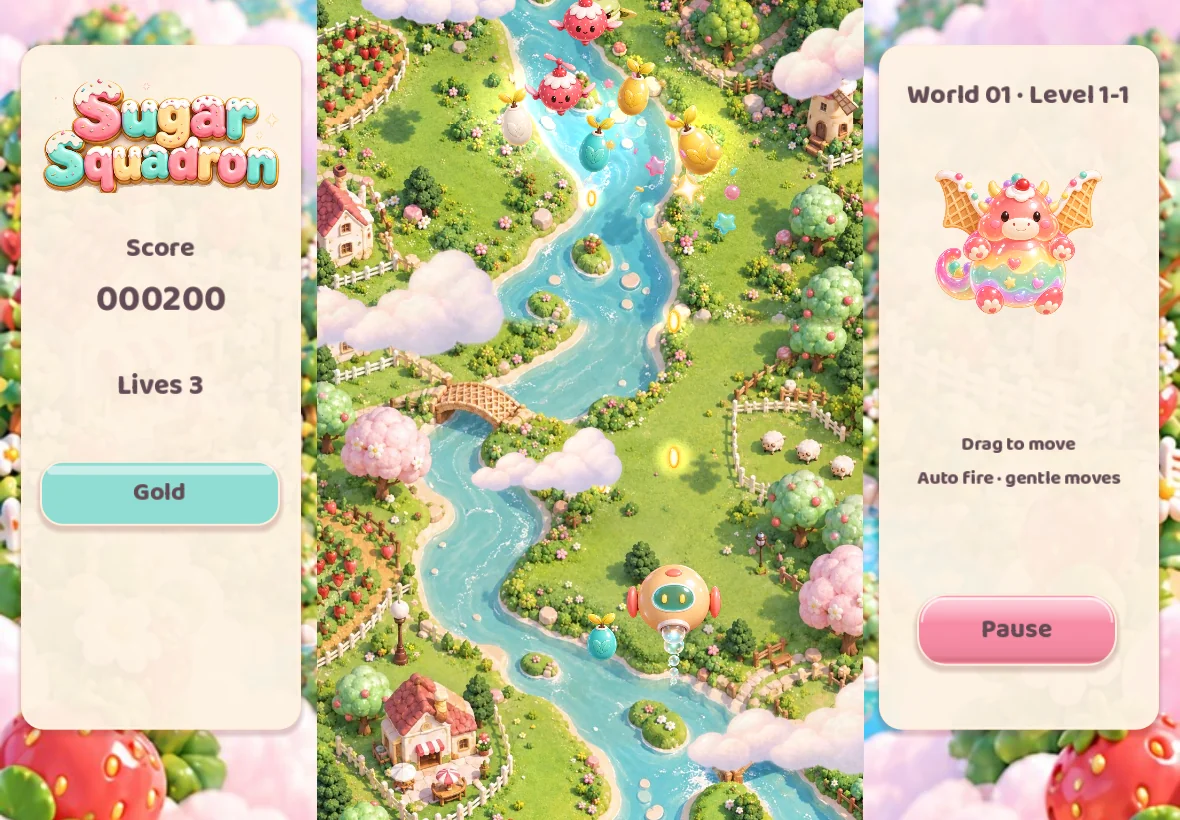 Sugar Squadron: Sky Bakery — actual gameplay capture